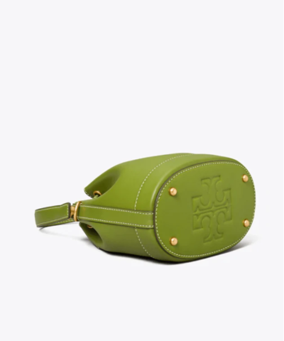 Tory Burch T Monogram Leather Bucket Bag