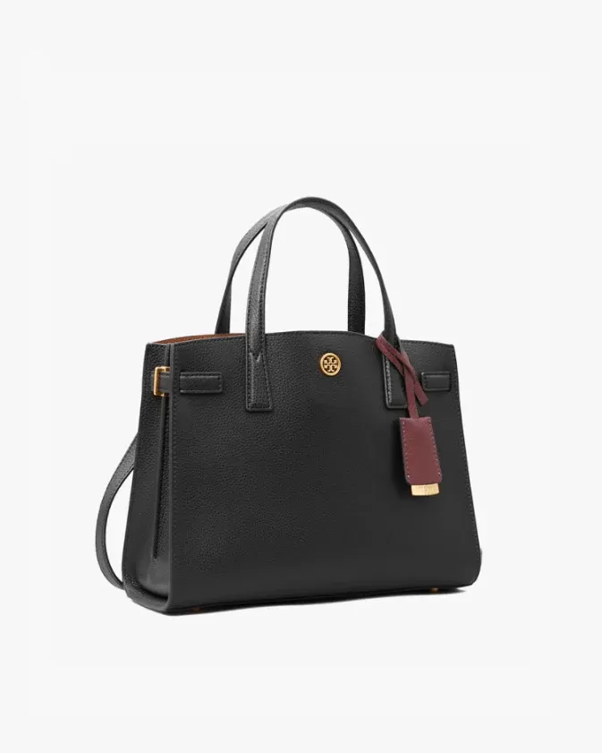 Tory Burch Walker Small Satchel, Black
