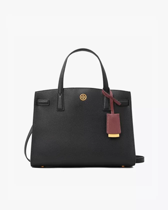 Tory Burch Walker Small Satchel, Black