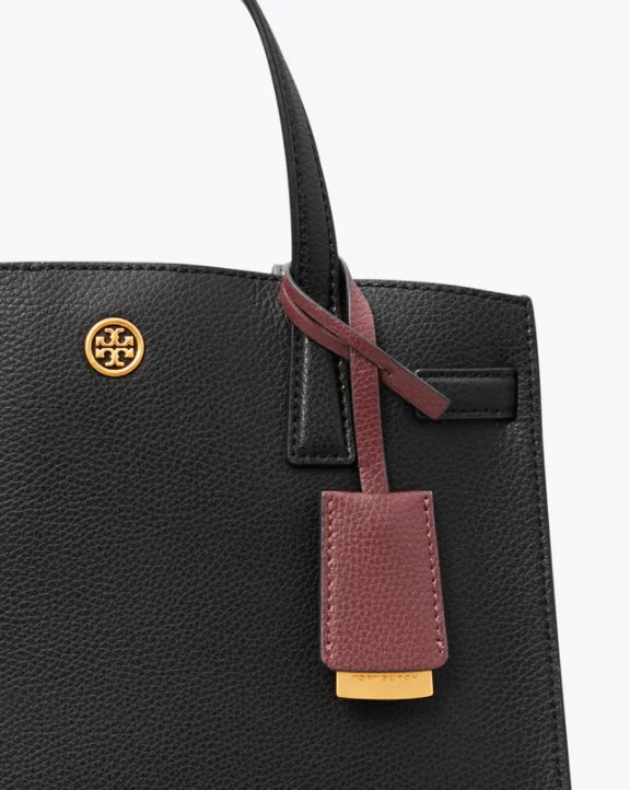 Tory Burch Walker Small Satchel, Black