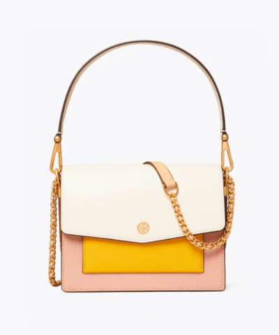 Tory Burch Robinson Colorblock Double Strap Convertible Bag