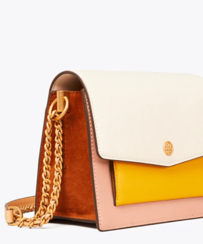 Tory Burch Robinson Colorblock Double Strap Convertible Bag