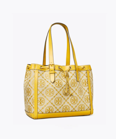 Tory Burch T Monogram Jacquard Small Tote Bag, Goldfinch
