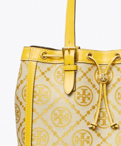 Tory Burch T Monogram Jacquard Small Tote Bag, Goldfinch