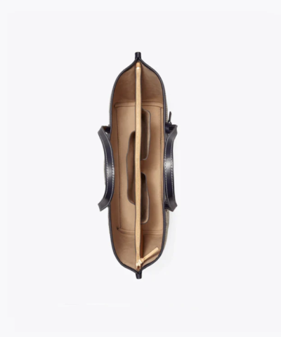 Tory Burch T Monogram Jacquard Triple-Compartment Tote, Tory Navy