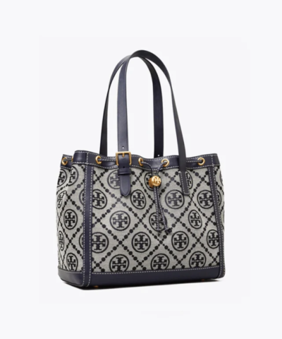 Tory Burch T Monogram Jacquard Small Tote Bag, Tory Navy