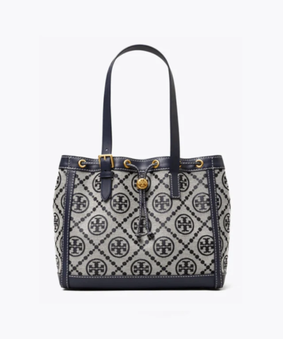 Tory Burch T Monogram Jacquard Small Tote Bag, Tory Navy