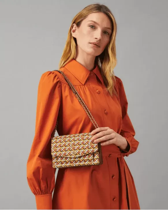 Tory Burch Robinson Printed Mini Shoulder Bag
