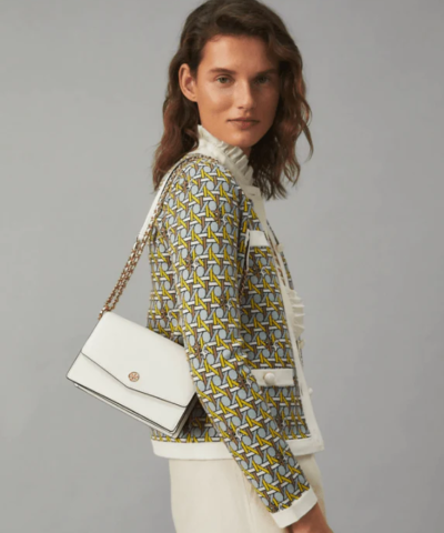 Tory Burch Robinson Convertible Mini Shoulder Bag, Birch