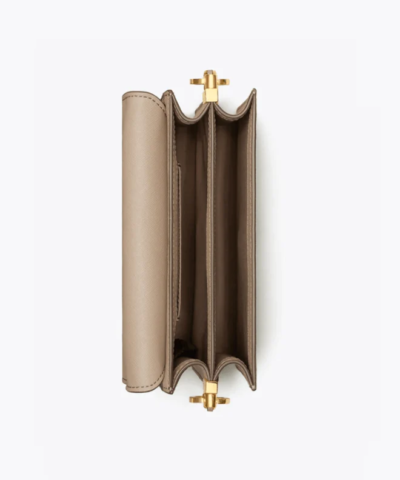 Tory Burch Robinson Convertible Mini Shoulder Bag, Gray Heron