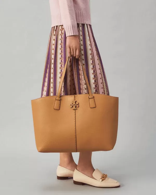 Tory Burch Mcgraw Tote Bag, Tiramisu