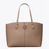 Tory Burch Mcgraw Tote Bag, Silver Maple