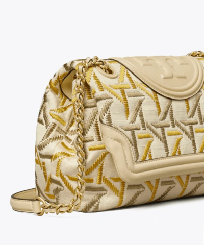 Tory Burch Fleming Soft Embroidered Convertible Shoulder Bag