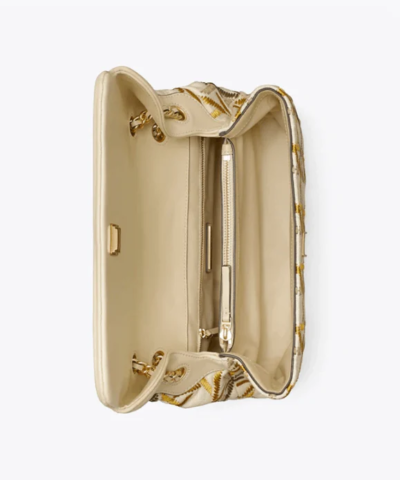 Tory Burch Fleming Soft Embroidered Convertible Shoulder Bag