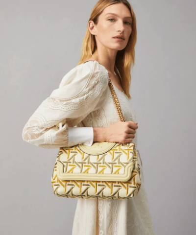 Tory Burch Fleming Soft Embroidered Convertible Shoulder Bag