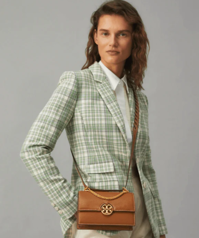 Tory Burch Miller Mini Bag, Light Umber