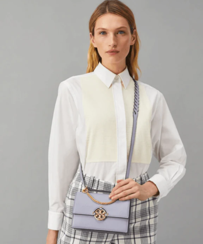 Tory Burch Miller Mini Bag, Cloud Blue