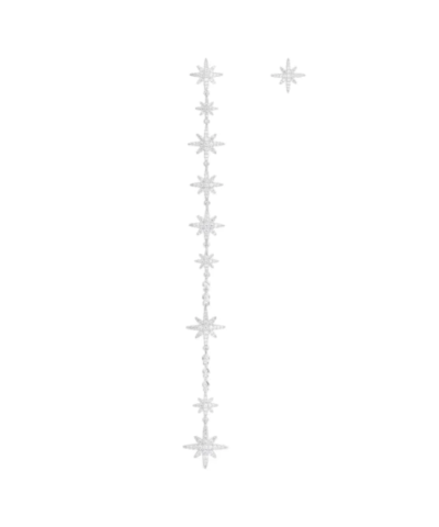 Apm Monaco Long Asymmetric Météorites Earring And Its Stud - Silver