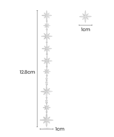 Apm Monaco Long Asymmetric Météorites Earring And Its Stud - Silver