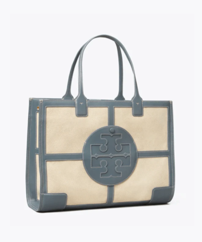 Tory Burch Ella Canvas Quadrant Tote Bag