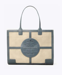 Tory Burch Ella Canvas Quadrant Tote Bag