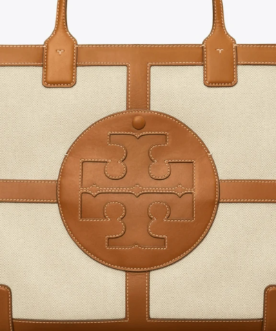 Tory Burch Ella Canvas Quadrant Tote Bag