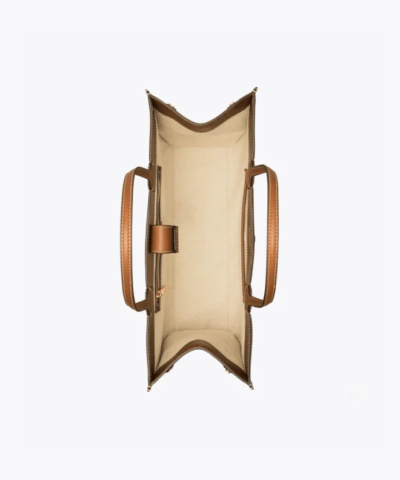 Tory Burch Ella Canvas Quadrant Tote Bag