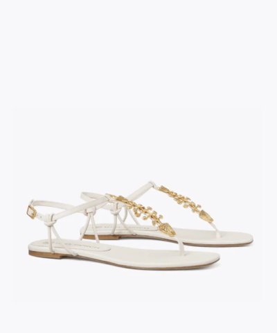 Tory Burch Capri Fish Sandal, New Ivory