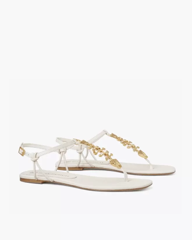 Tory Burch Capri Fish Sandal, New Ivory