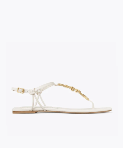 Tory Burch Capri Fish Sandal, New Ivory