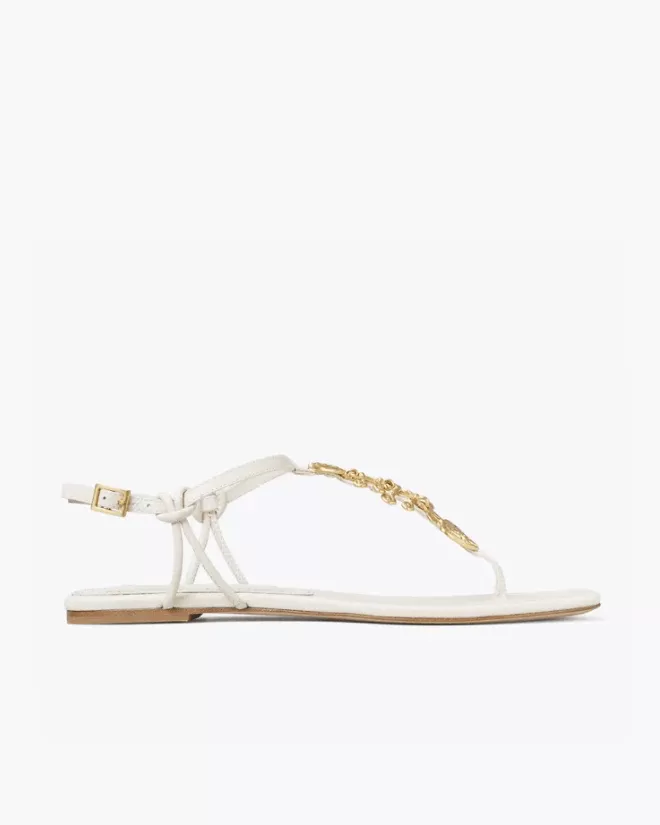 Tory Burch Capri Fish Sandal, New Ivory