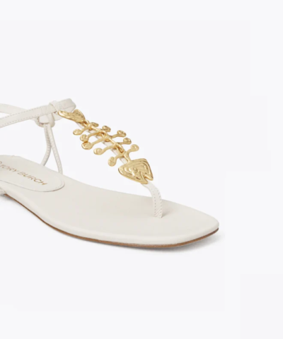 Tory Burch Capri Fish Sandal, New Ivory
