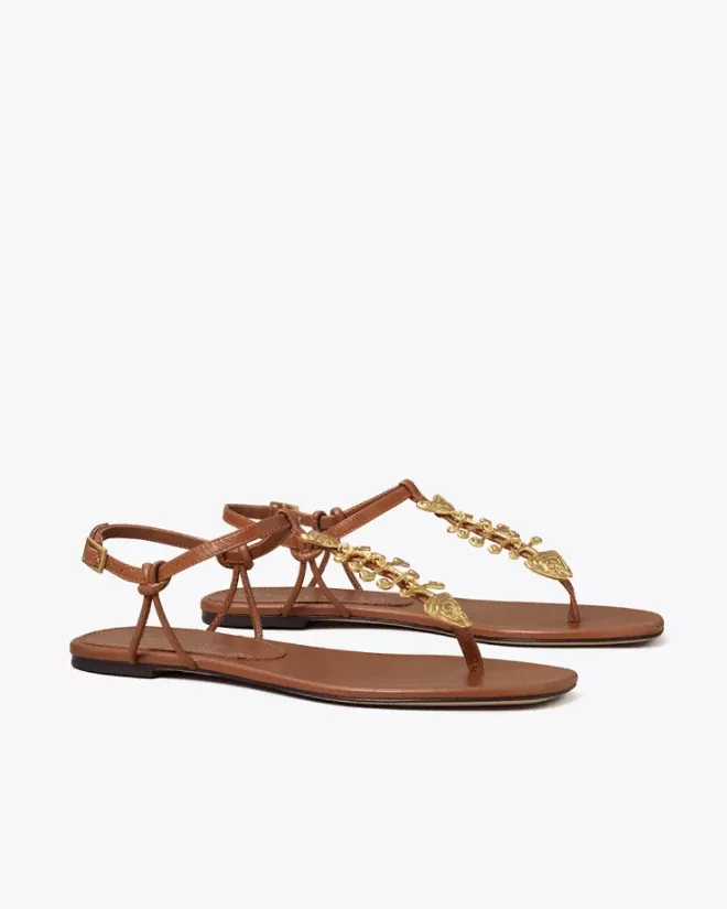 Tory Burch Capri Fish Sandal, Light Pecan