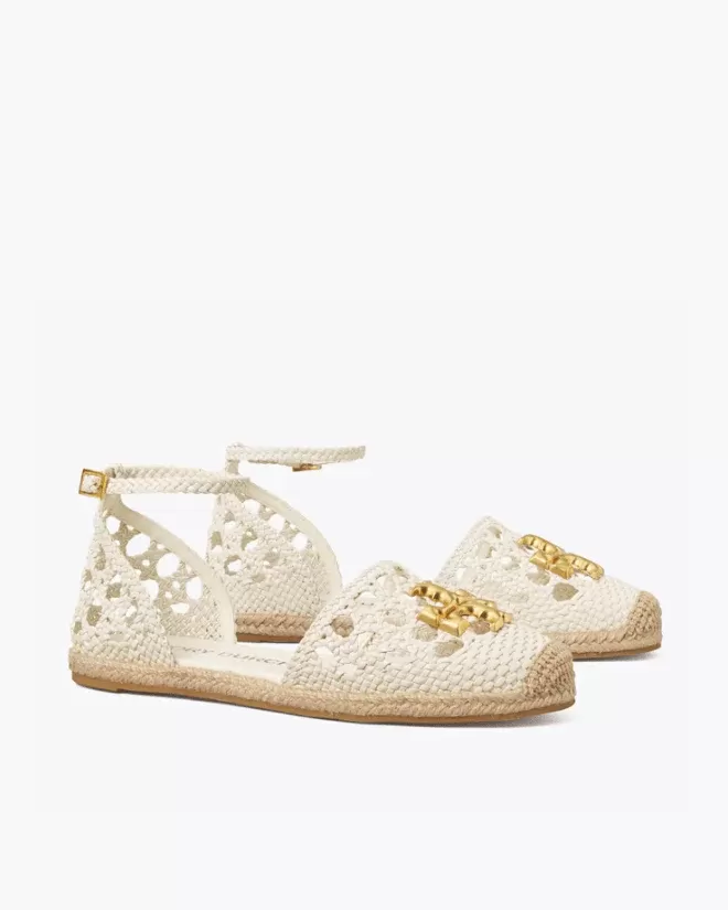 Tory Burch Eleanor Woven D'Orsay Flat Espadrille