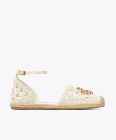 Tory Burch Eleanor Woven D'Orsay Flat Espadrille