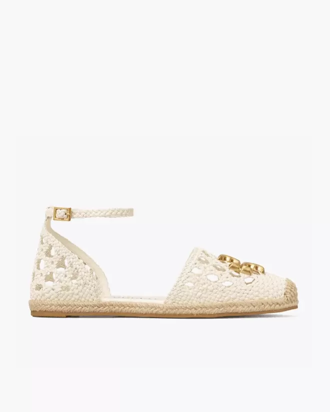 Tory Burch Eleanor Woven D'Orsay Flat Espadrille