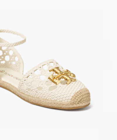 Tory Burch Eleanor Woven D'Orsay Flat Espadrille