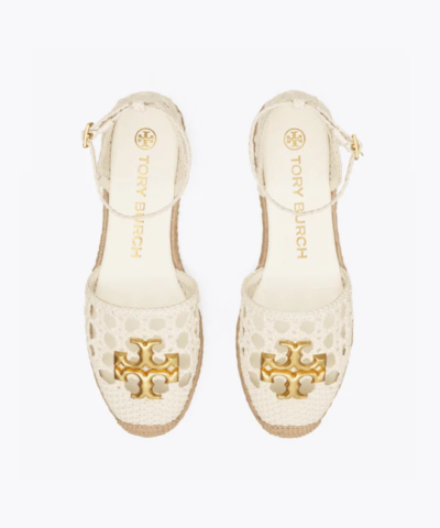 Tory Burch Eleanor Woven D'Orsay Flat Espadrille