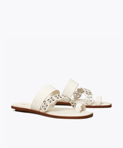 Tory Burch Tiny Miller Toe-Ring Slide, Leather