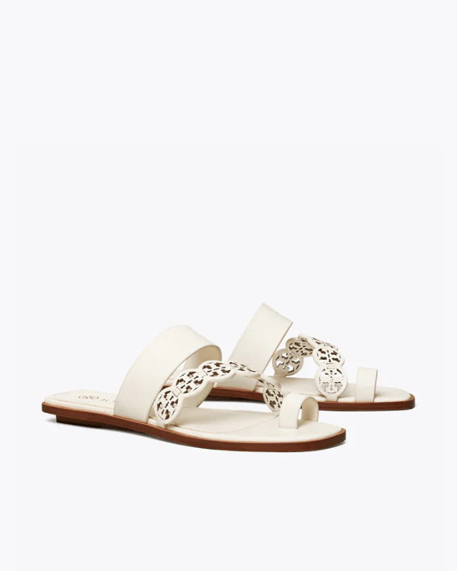 Tory Burch Tiny Miller Toe-Ring Slide, Leather