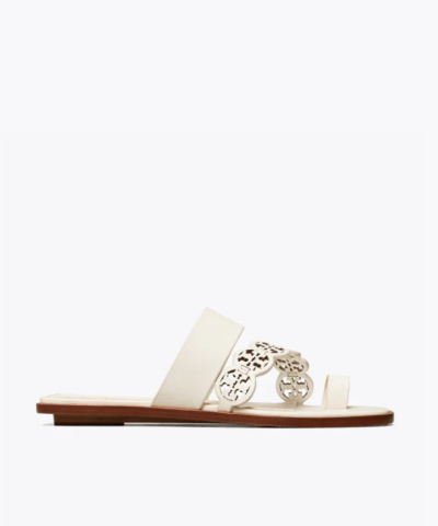 Tory Burch Tiny Miller Toe-Ring Slide, Leather