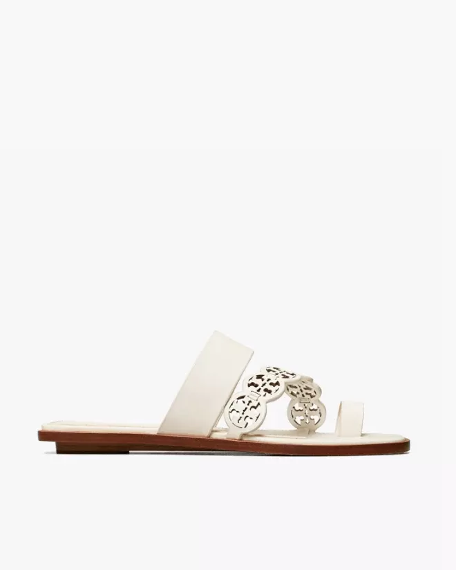 Tory Burch Tiny Miller Toe-Ring Slide, Leather