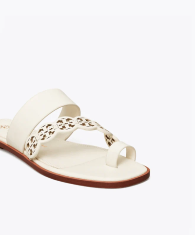Tory Burch Tiny Miller Toe-Ring Slide, Leather