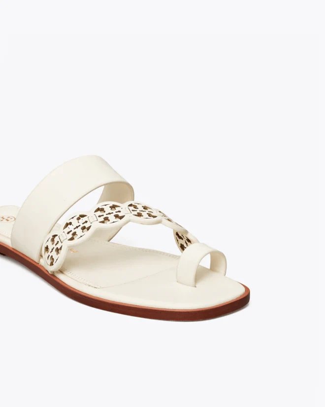 Tory Burch Tiny Miller Toe-Ring Slide, Leather