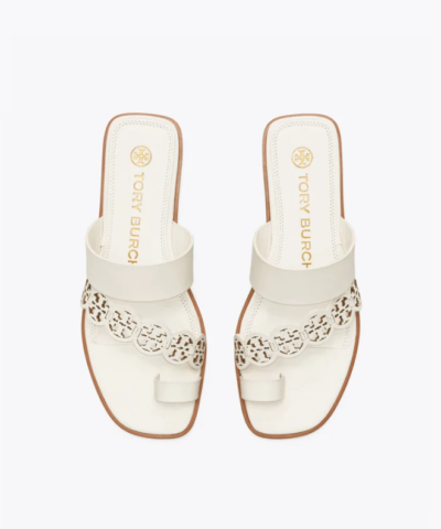 Tory Burch Tiny Miller Toe-Ring Slide, Leather