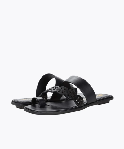 Tory Burch Tiny Miller Toe-Ring Slide, Leather