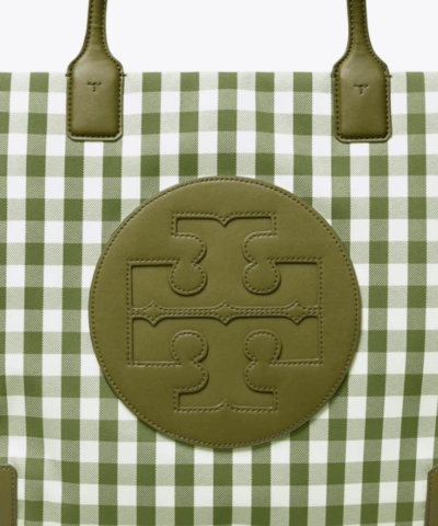 Tory Burch Ella Gingham Tote Bag