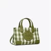 Tory Burch Ella Gingham Micro Tote Bag