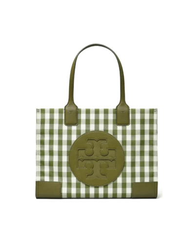 Tory Burch Ella Gingham Mini Tote Bag