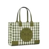 Tory Burch Ella Gingham Mini Tote Bag